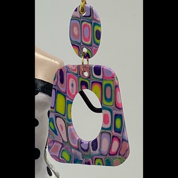 Handmade Polymer Clay Dangle Earrings Host Pick - Picture 7 of 14